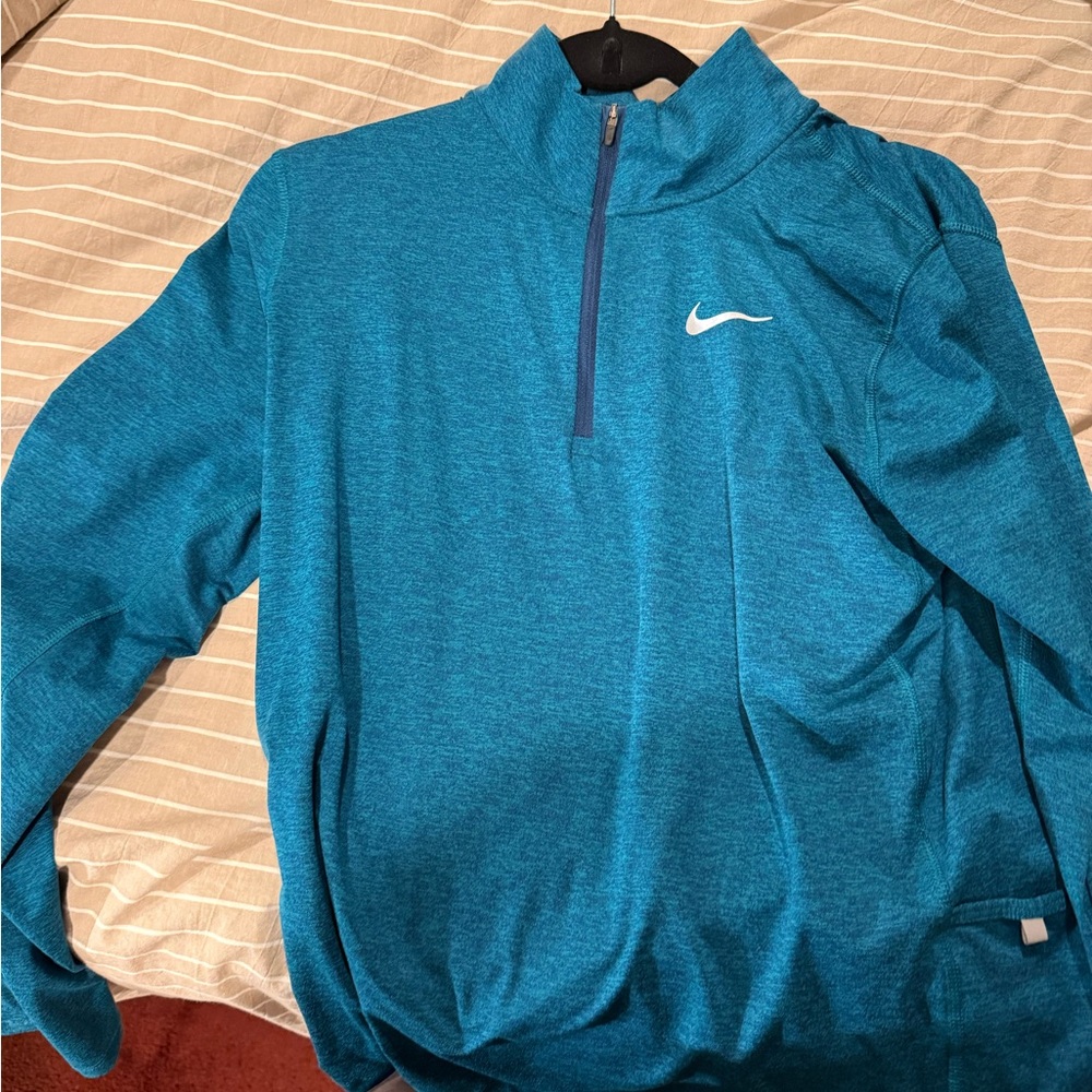 Nike women’s Teal Zip-Up Sweater